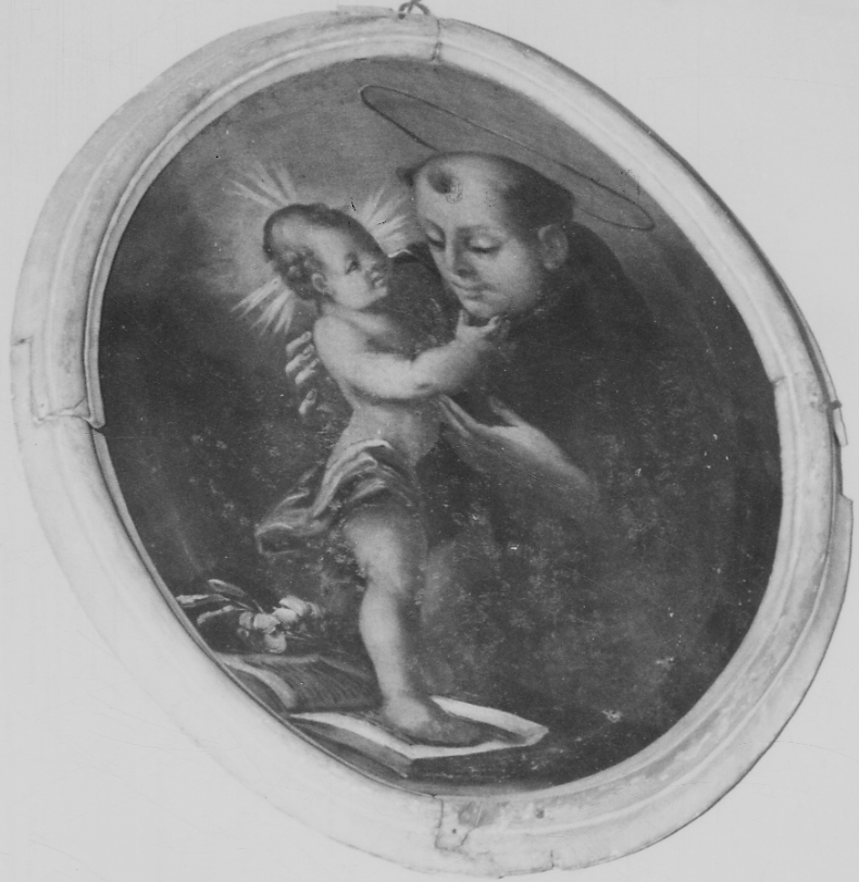 Sant'Antonio da Padova con il bambino (dipinto, opera isolata) - ambito biellese (sec. XVIII)
