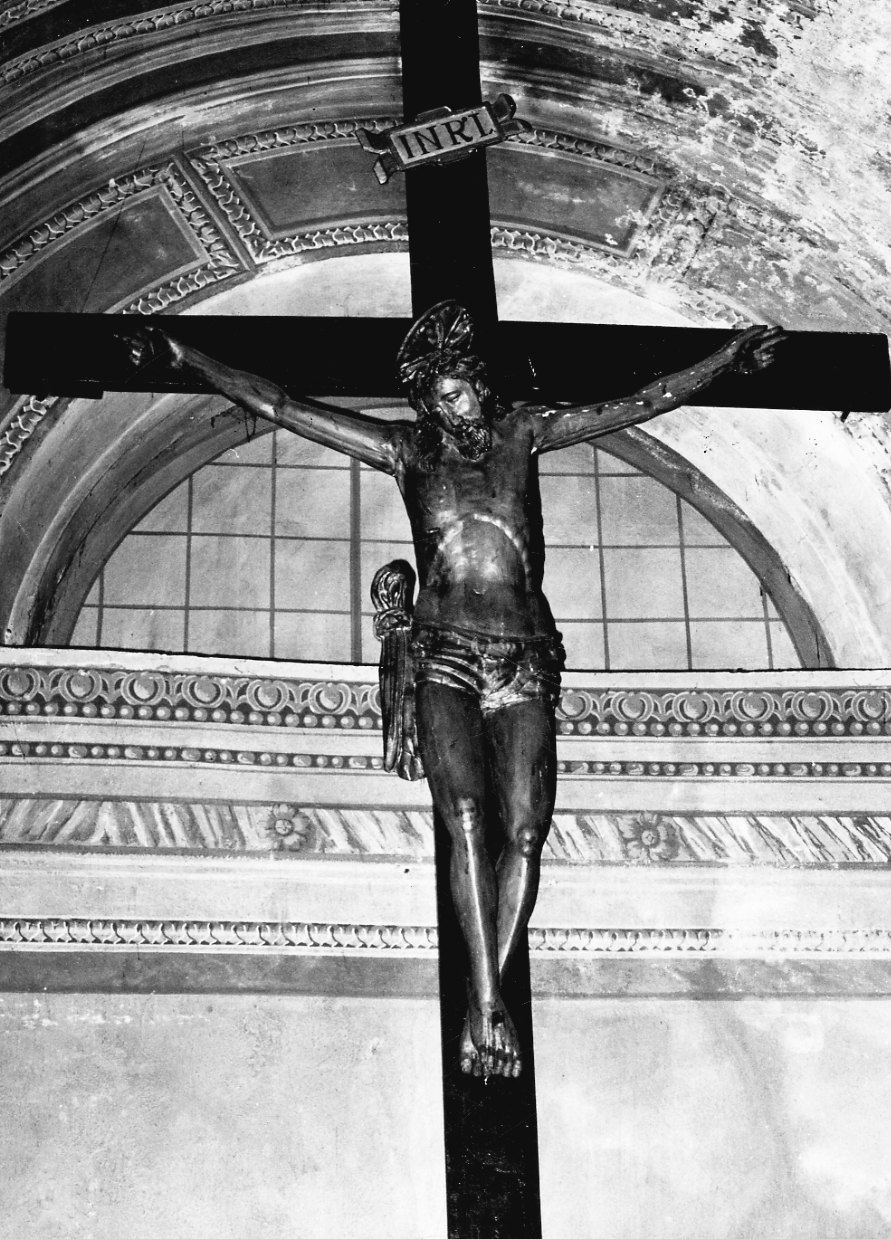 Cristo crocifisso (crocifisso, opera isolata) - bottega biellese (sec. XVII)