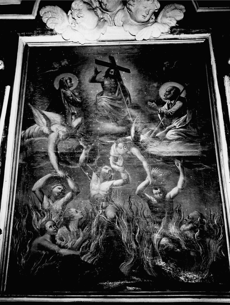 Madonna e San Giuseppe che intercedono per le anime del purgatorio (dipinto, opera isolata) - ambito piemontese (terzo quarto sec. XVII)