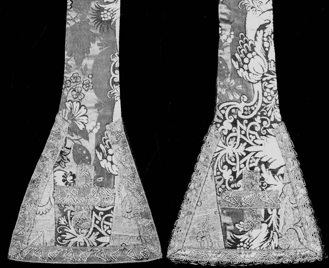 stola, coppia - manifattura italiana (primo quarto sec. XVIII)