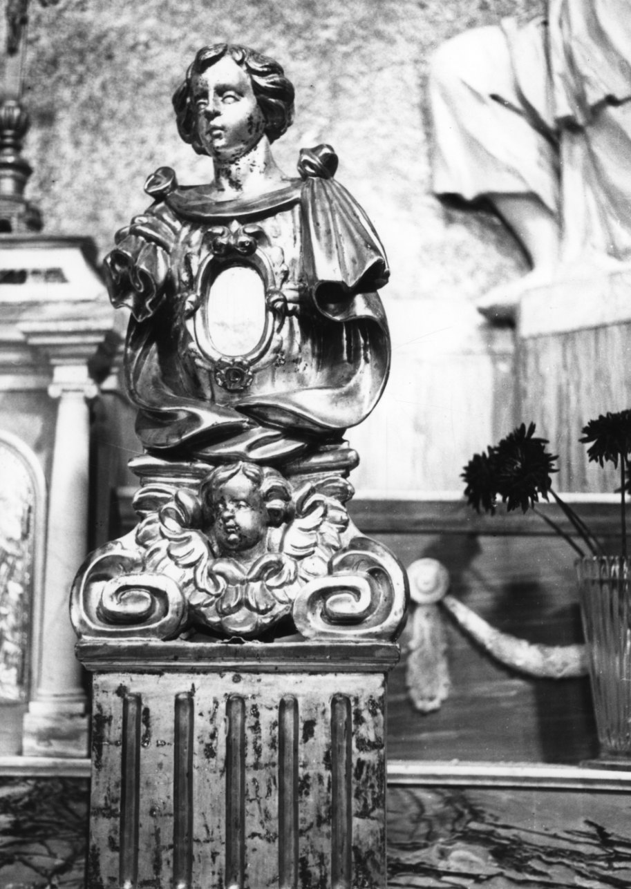 Santo (reliquiario - a busto, opera isolata) - bottega piemontese (sec. XVII)