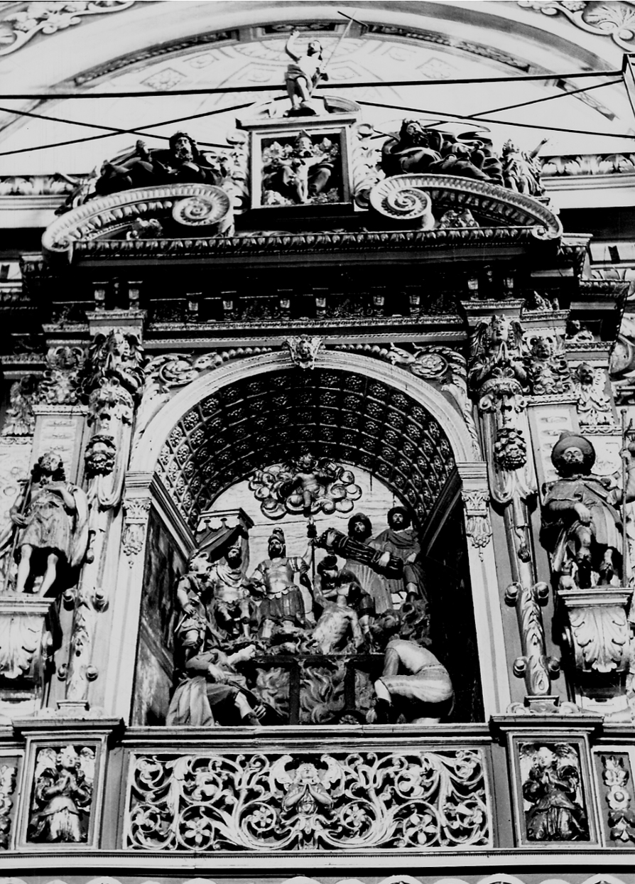 martirio di San Lorenzo (gruppo scultoreo, opera isolata) - bottega biellese (primo quarto sec. XVII)