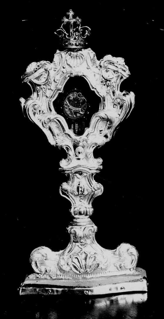 reliquiario - a ostensorio, opera isolata - bottega biellese (seconda metà sec. XVIII)