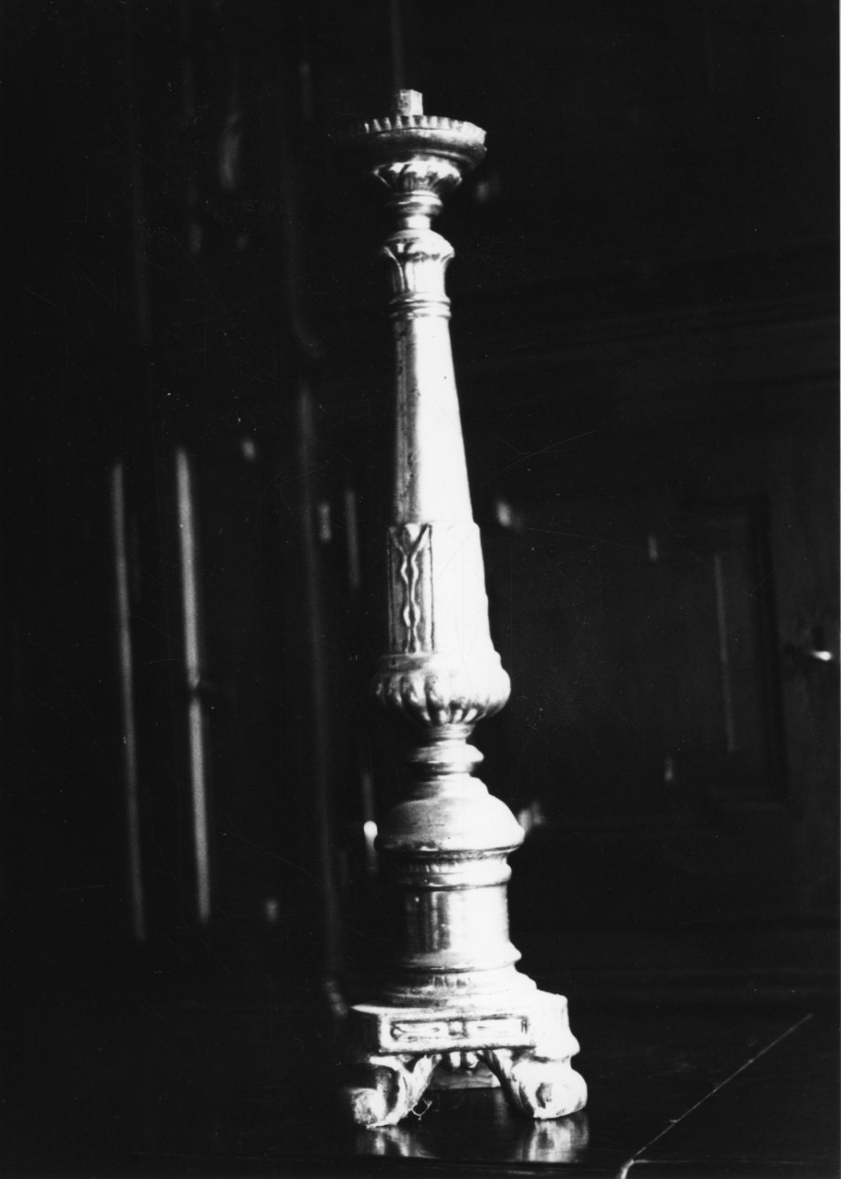 candeliere, serie - bottega biellese (inizio sec. XIX)