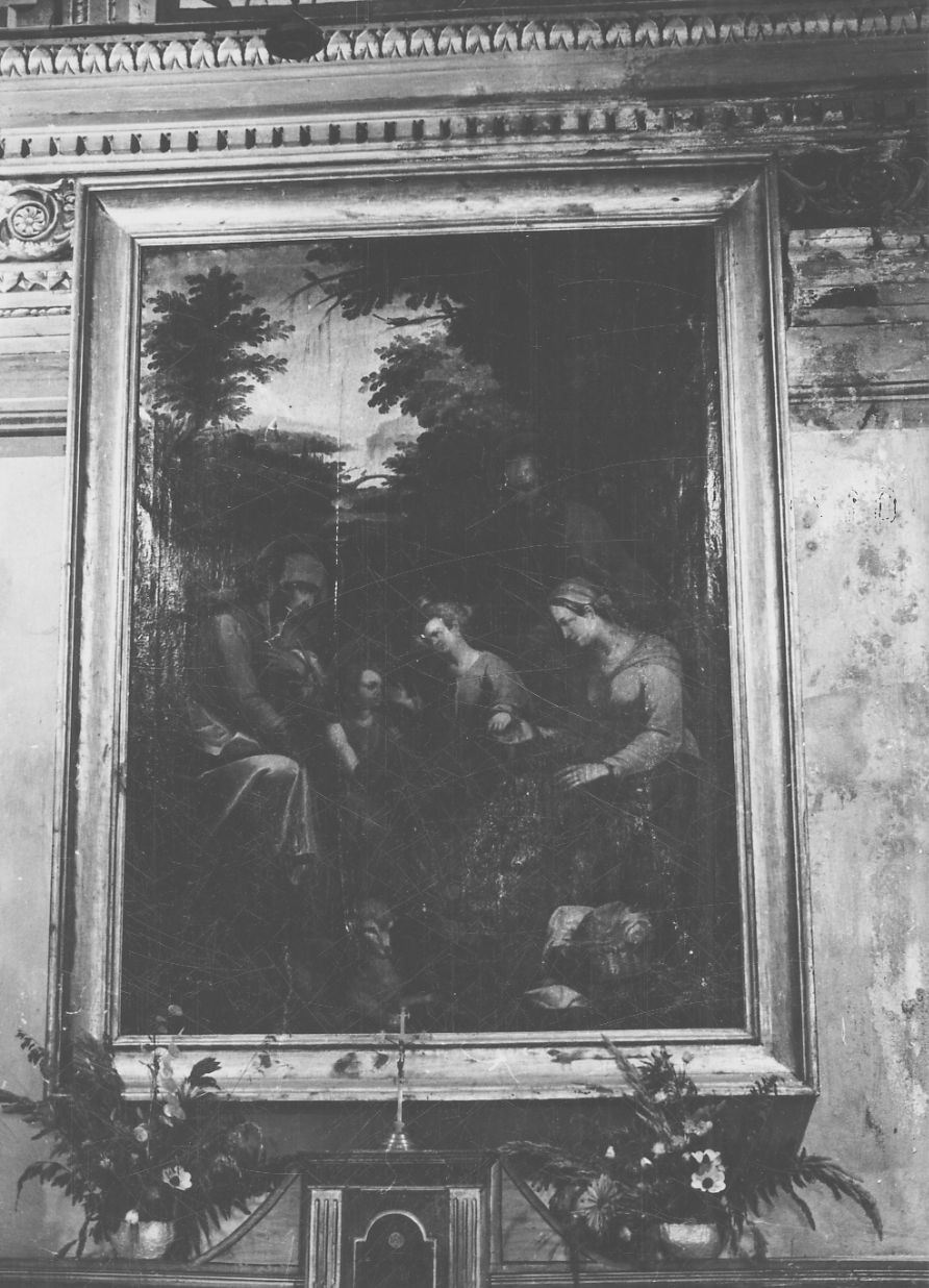 Sacra Famiglia con San Giovannino e Sant'Elisabetta (dipinto, opera isolata) - ambito lombardo-piemontese (secondo quarto sec. XVII)