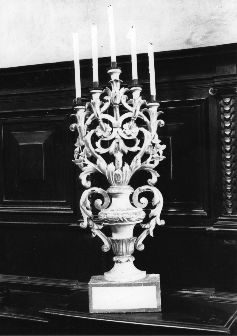 candeliere, serie - bottega biellese (sec. XIX)