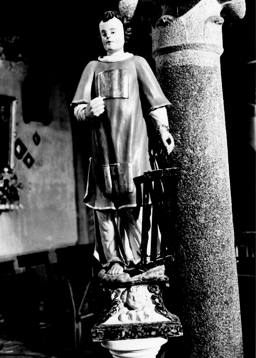 San Lorenzo (statua, opera isolata) di Serpentiere Carlo Gaspare (attribuito) (inizio sec. XVIII)