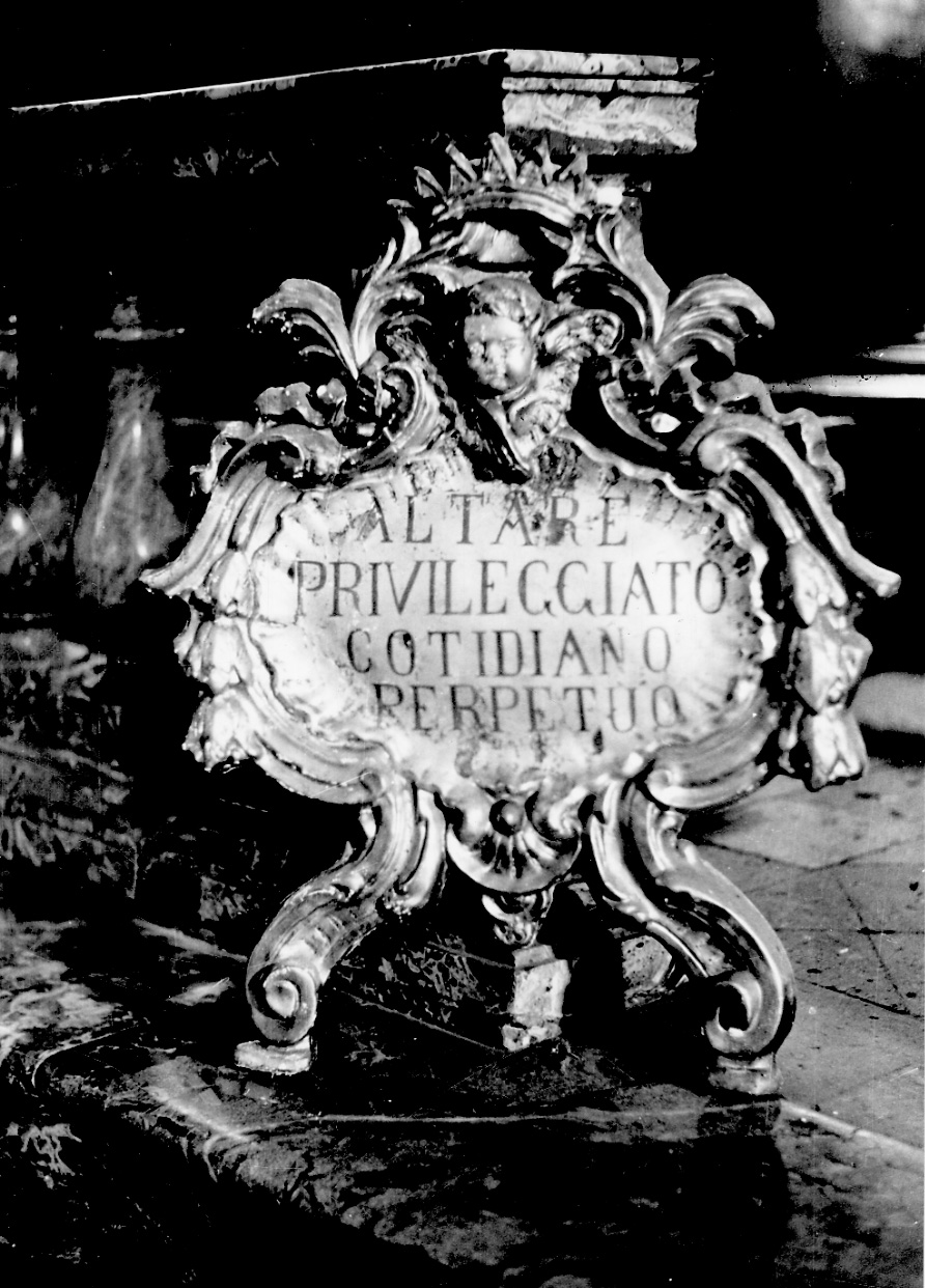 tabella, coppia di Urso F (ultimo quarto sec. XVIII)