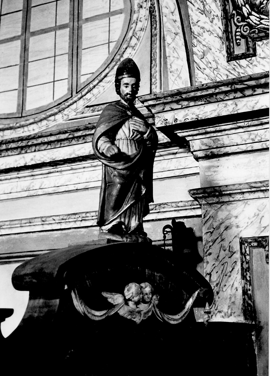 Santo vescovo (statua, opera isolata) di Serpentiere Carlo Gaspare (attribuito) (inizio sec. XVIII)