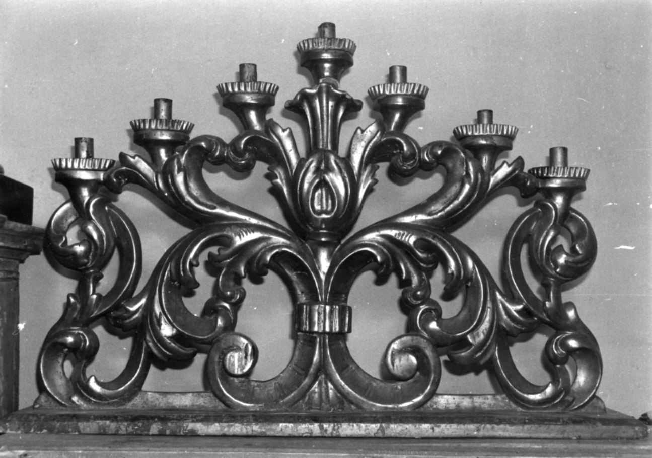 candelabro, coppia - bottega biellese (seconda metà sec. XVIII)