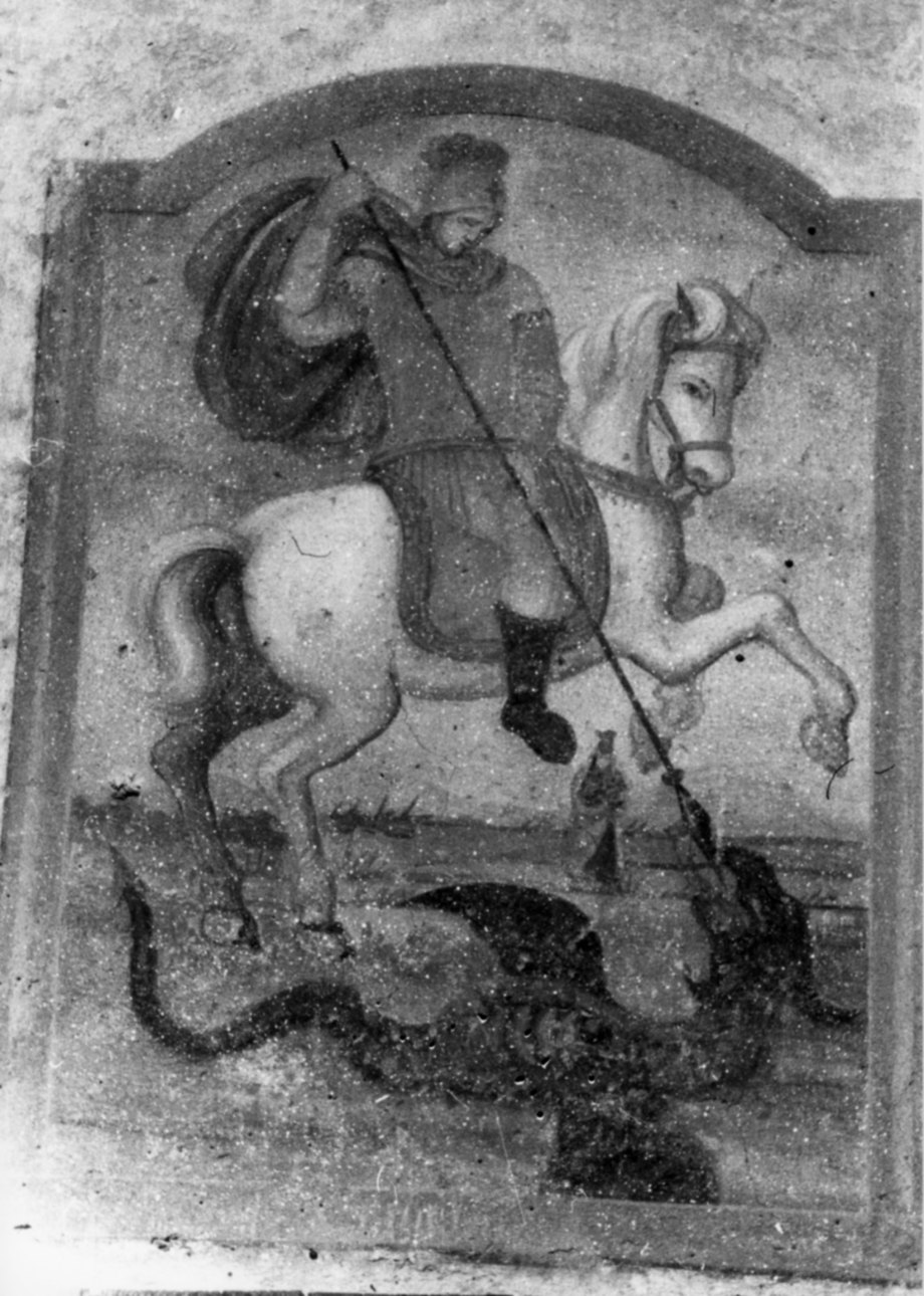 San Giorgio uccide il drago (dipinto, opera isolata) - ambito biellese (metà sec. XVIII)