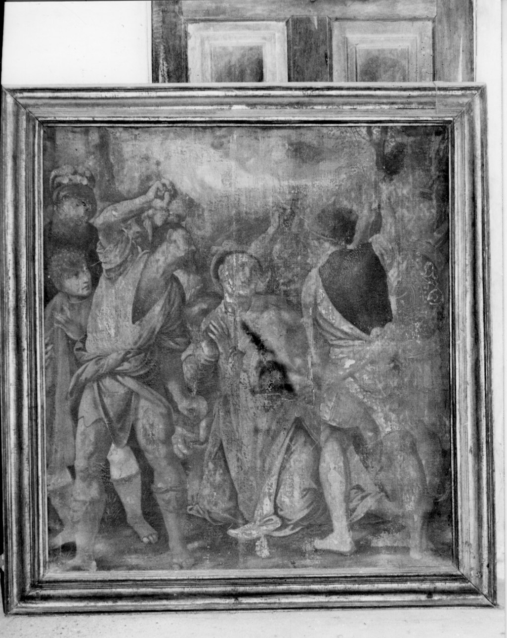 lapidazione di Santo Stefano (dipinto, opera isolata) - ambito lombardo-piemontese (sec. XVII)