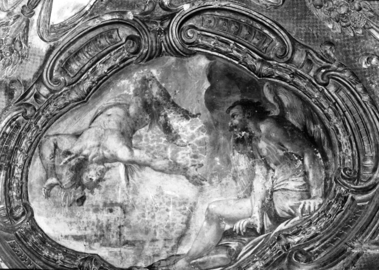 Dedalo e Icaro (dipinto, elemento d'insieme) - ambito lombardo-piemontese (sec. XVII)