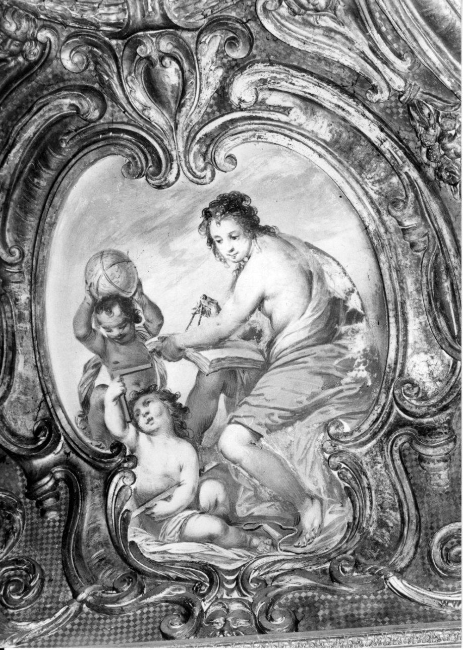 geometria (dipinto, elemento d'insieme) - ambito della Valsesia (terzo quarto sec. XVII)