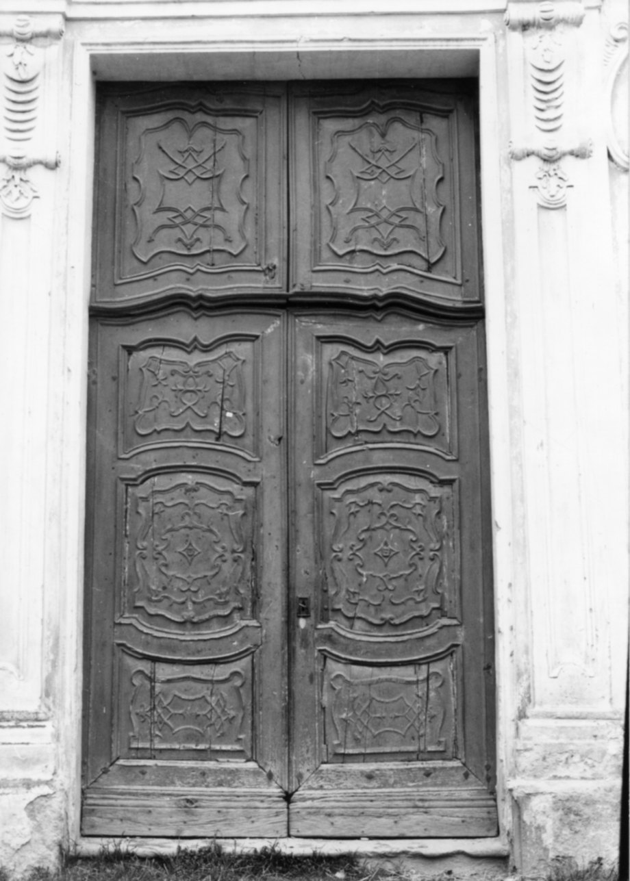 portone - a due battenti, opera isolata - bottega lombardo-piemontese (sec. XVIII)