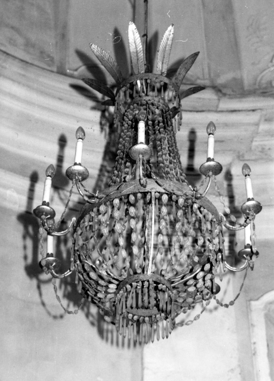 lampadario - a bracci, coppia - bottega lombardo-piemontese (sec. XIX)