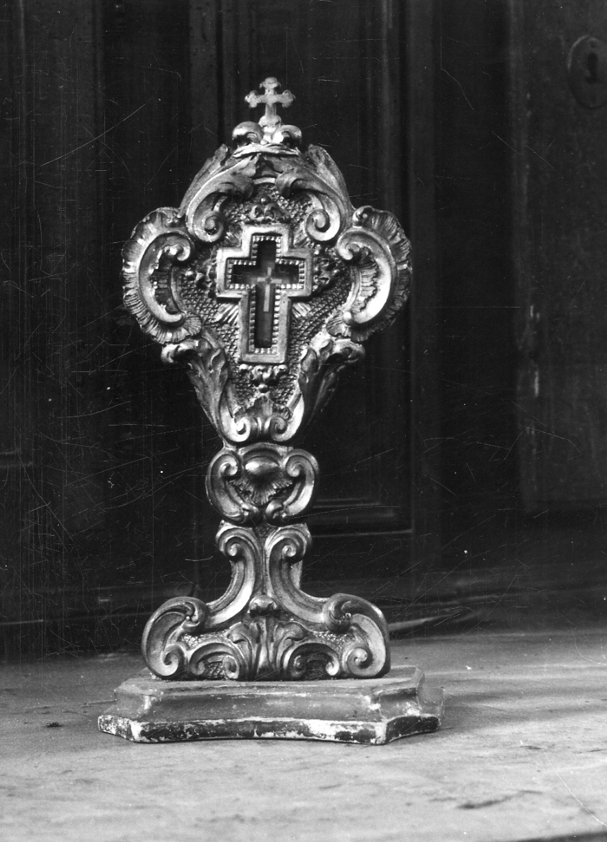 reliquiario-ostensorio, opera isolata - bottega biellese (sec. XIX)