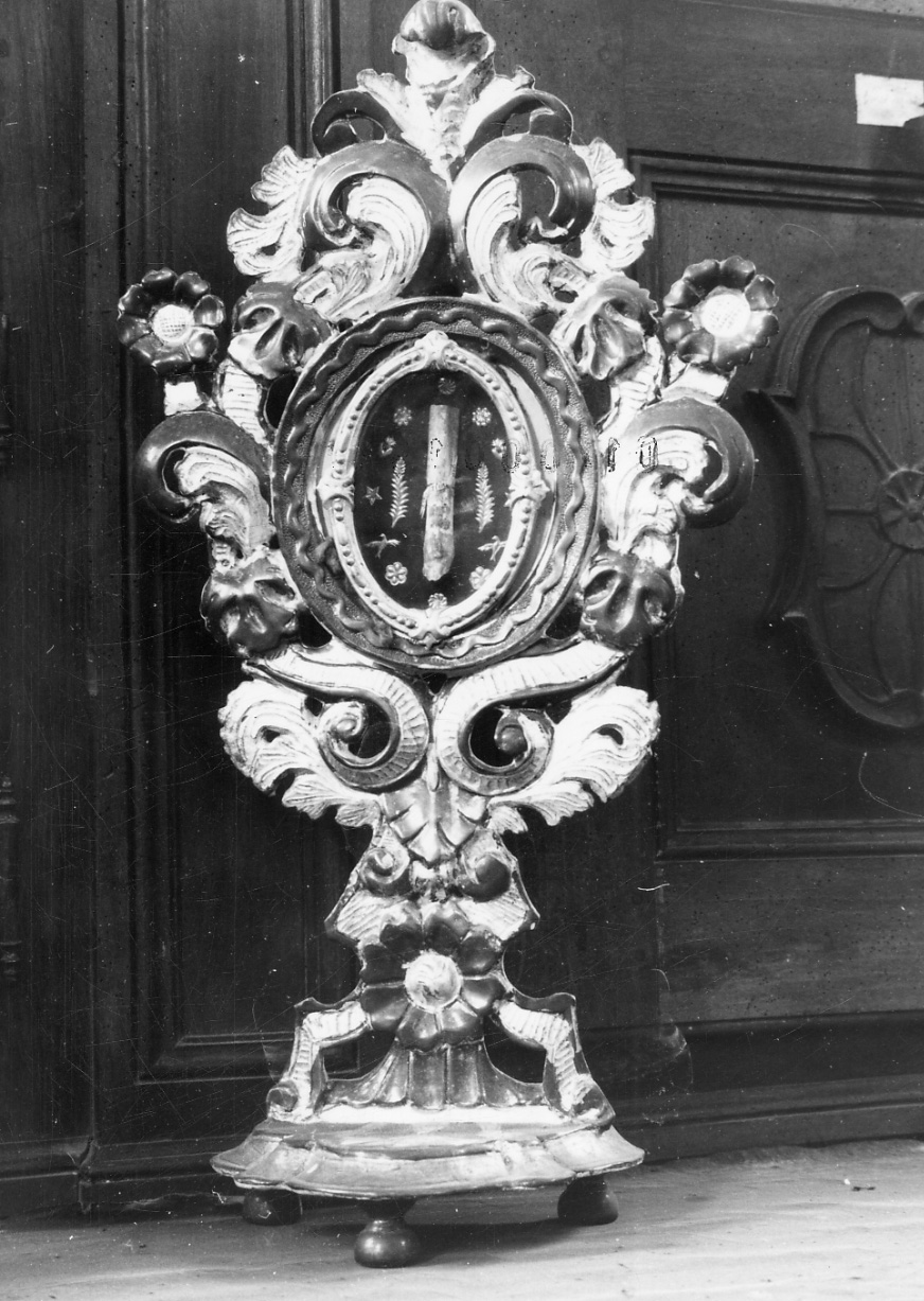 reliquiario-ostensorio, coppia - bottega biellese (sec. XIX)