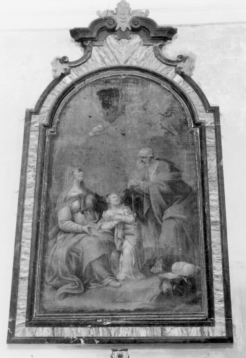 Sacra Famiglia (dipinto, opera isolata) - ambito lombardo (sec. XVIII)