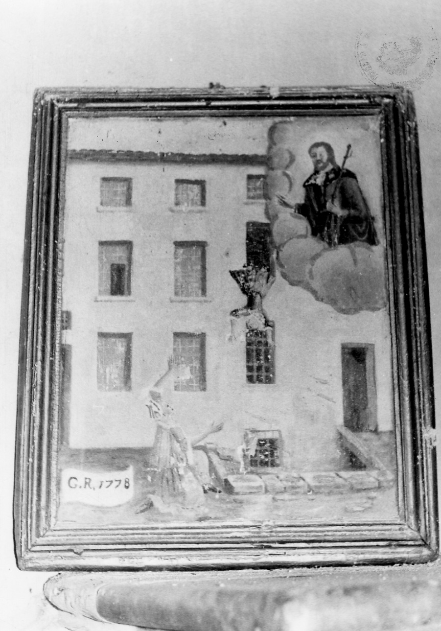 Intervento di San Giacomo per sventare un incidente (ex voto, opera isolata) - ambito biellese (ultimo quarto sec. XVIII)