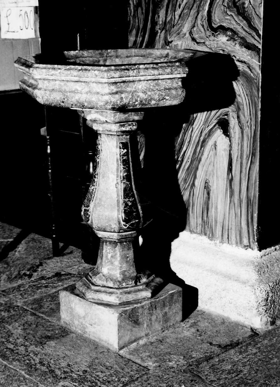 acquasantiera, coppia di Argenti Carlo Gerolamo (secondo quarto sec. XVIII)