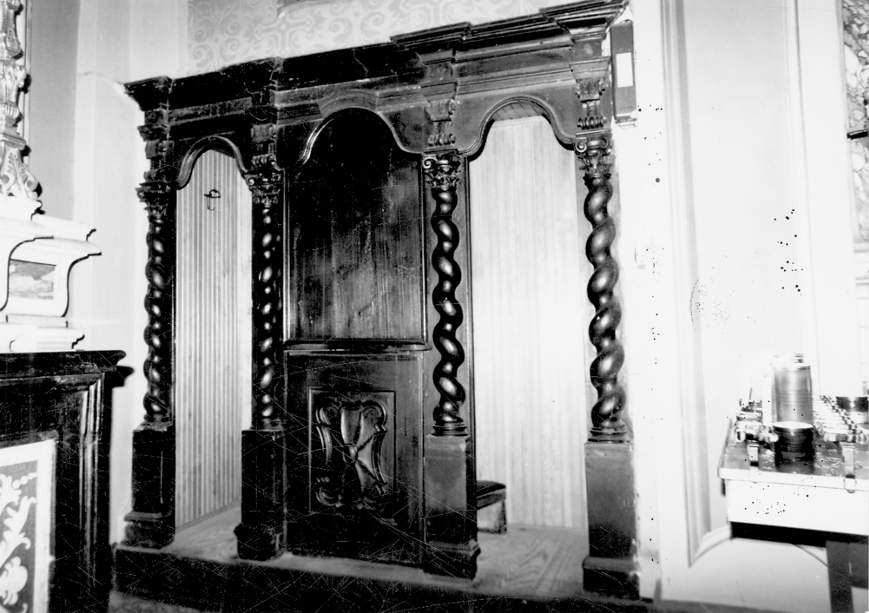 confessionale, coppia - bottega piemontese (seconda metà sec. XVIII)