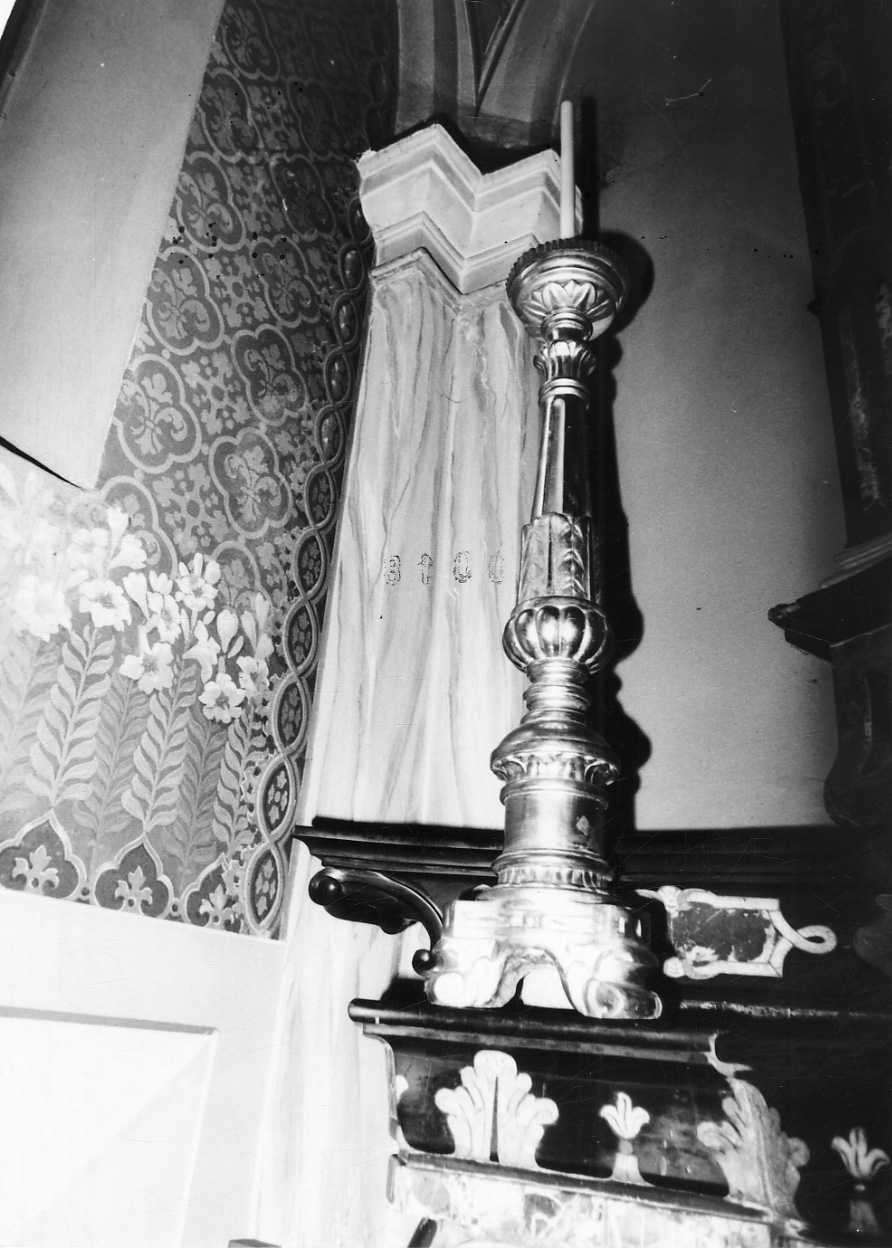 candeliere, serie - bottega piemontese (prima metà sec. XIX)