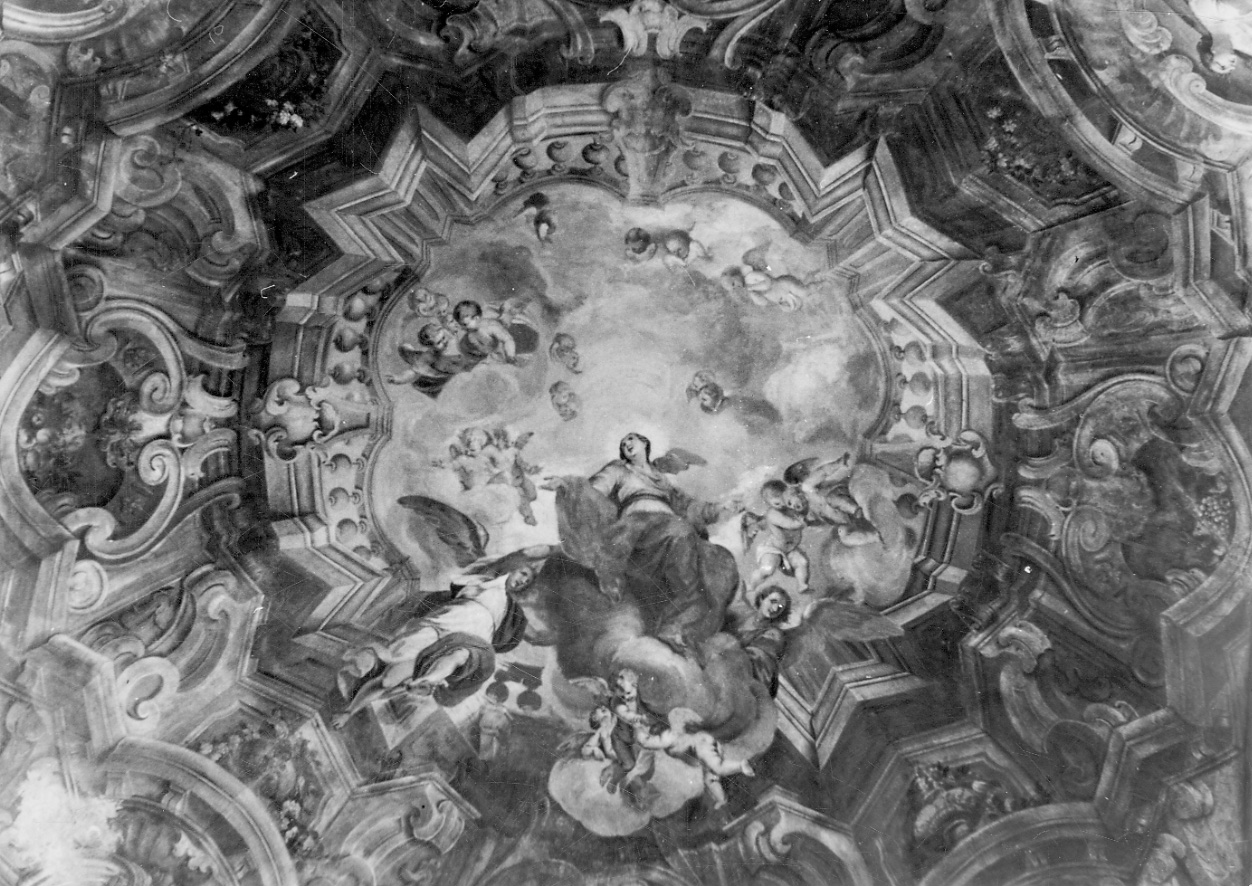 Madonna Assunta (dipinto, opera isolata) di Borsetti Carlo Bartolomeo (attribuito), Orgiazzi Antonio il Vecchio (attribuito) (metà sec. XVIII)