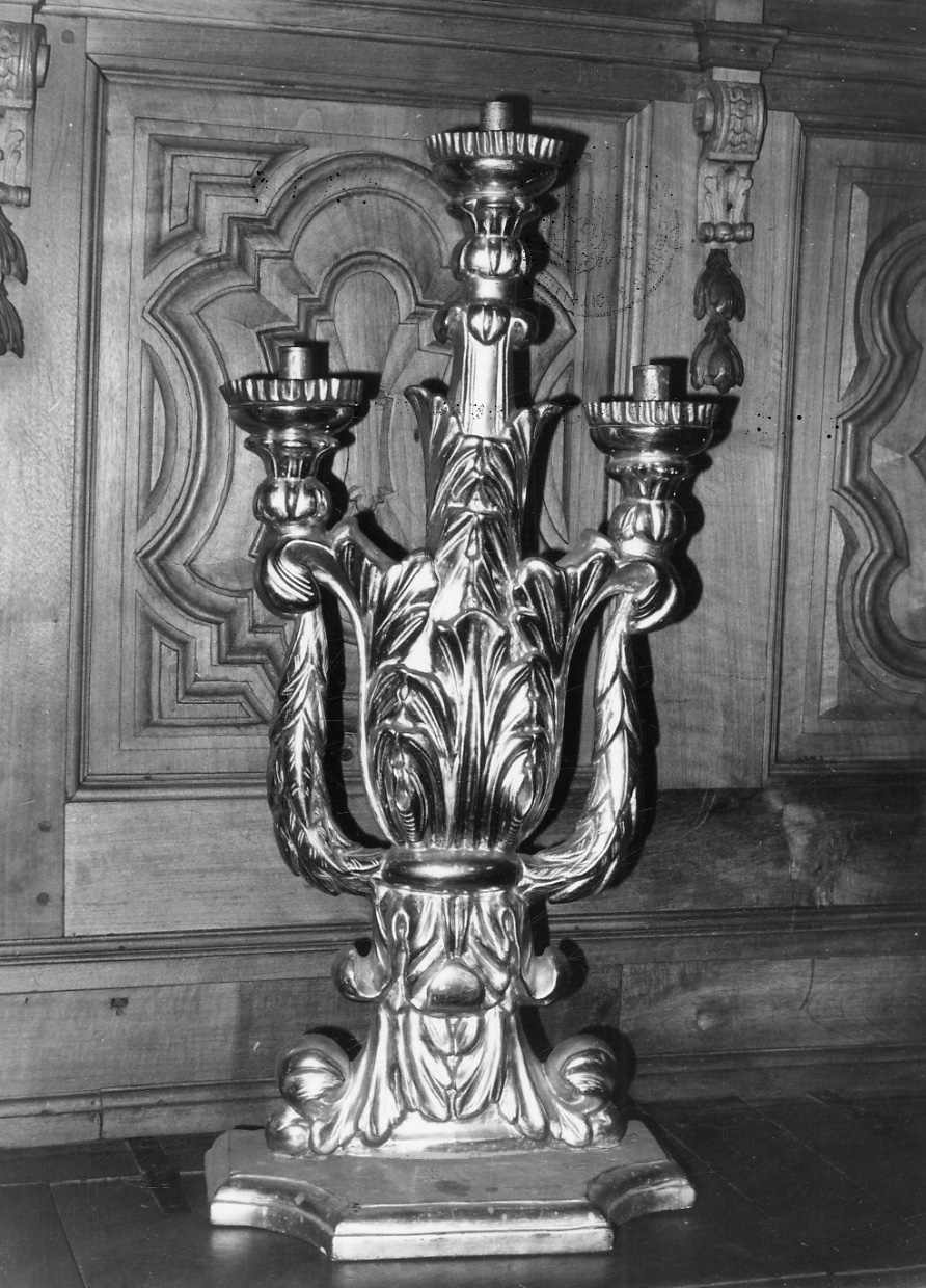 candeliere, serie - bottega piemontese (prima metà sec. XIX)