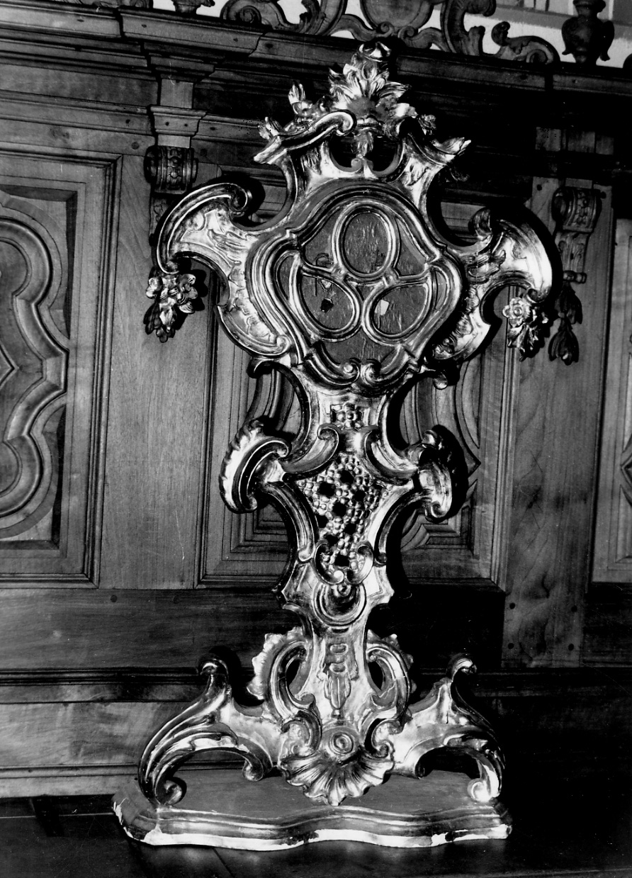 reliquiario-ostensorio, serie - bottega piemontese (metà sec. XVIII)