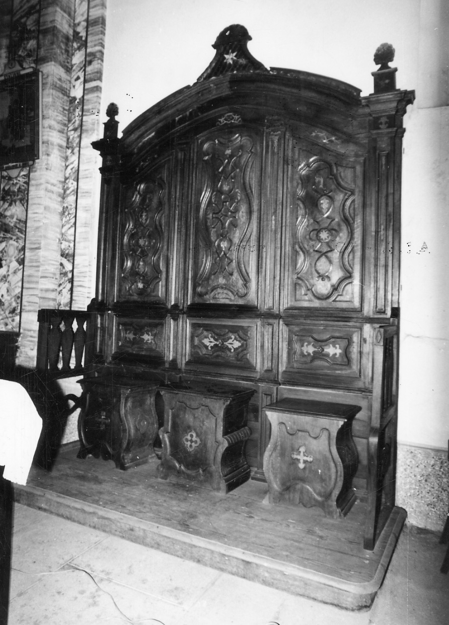 cattedra episcopale, opera isolata - bottega piemontese (seconda metà sec. XVIII)