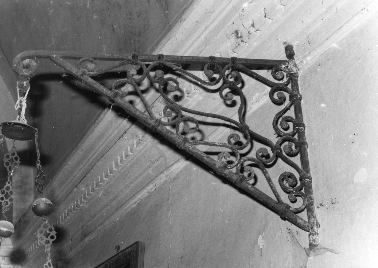 candeliere da parete, opera isolata - bottega biellese (sec. XVII)