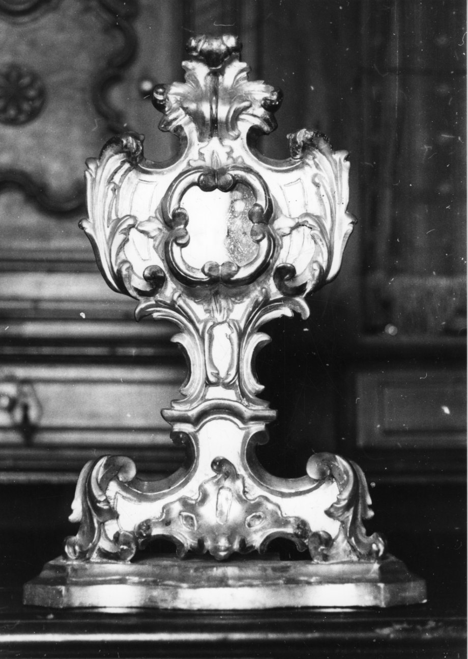 reliquiario-ostensorio, opera isolata - bottega biellese (seconda metà sec. XVIII)