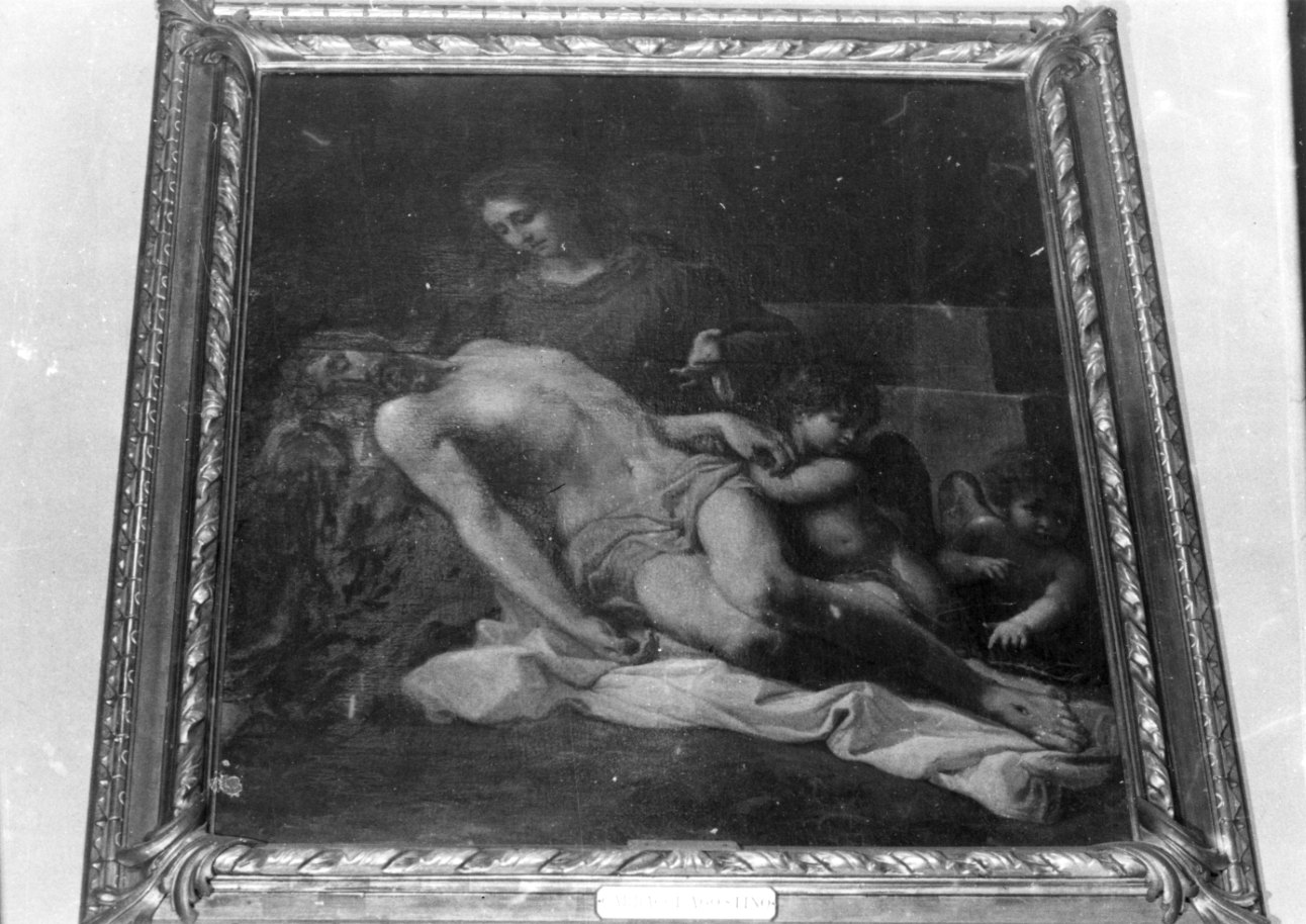 Pietà (dipinto, opera isolata) - ambito bolognese (sec. XVII)