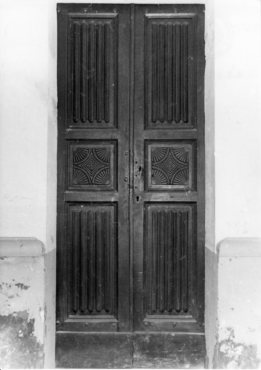 porta - a due battenti, coppia - bottega biellese (terzo quarto sec. XIX)