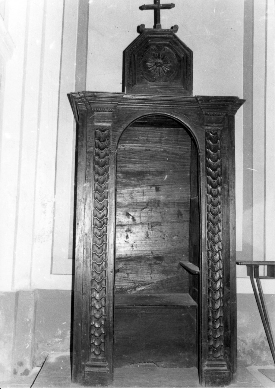 confessionale, opera isolata - bottega biellese (fine/inizio secc. XVIII/ XIX)