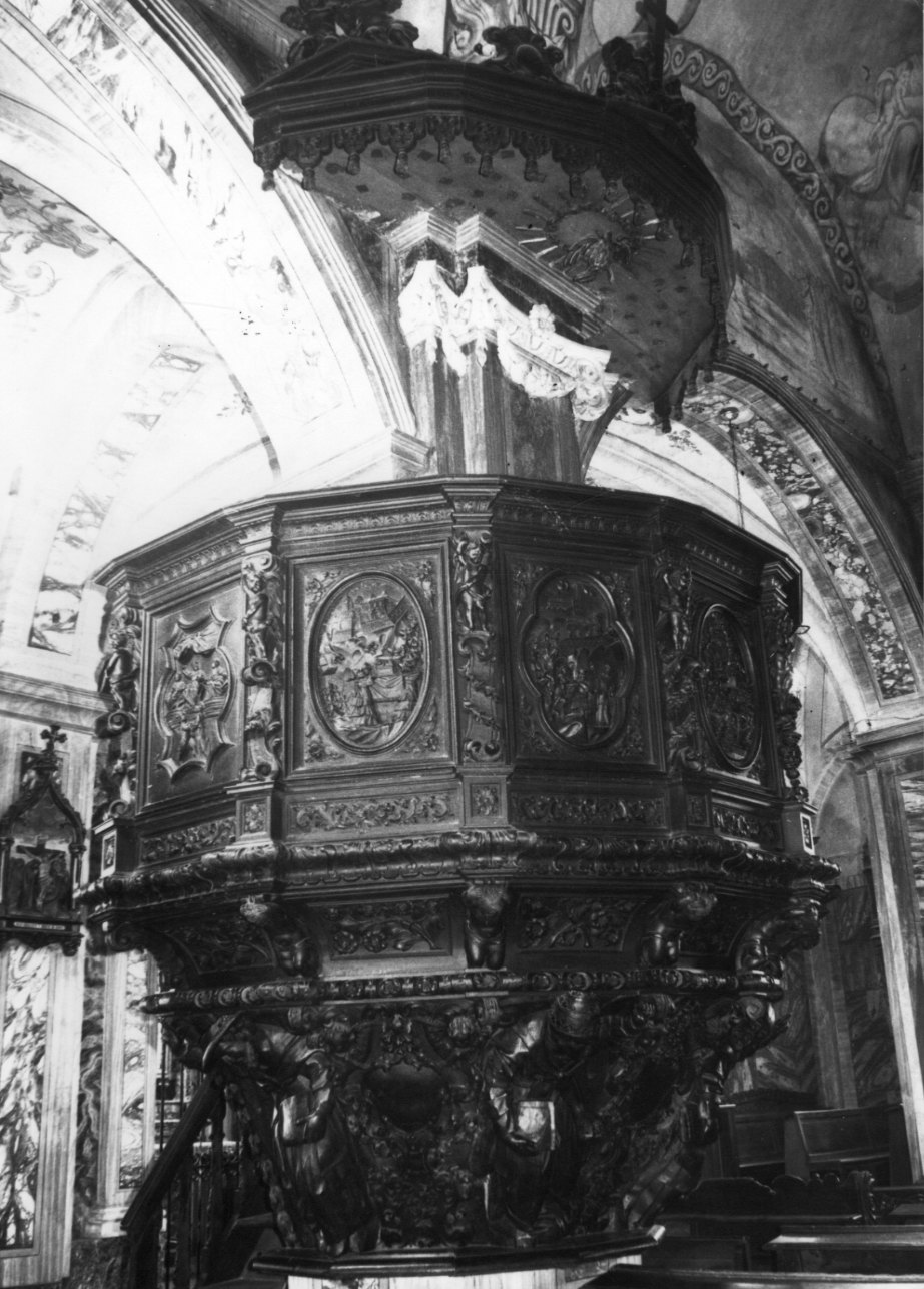 pulpito, opera isolata di Auregio Termine Carlo Francesco, Barile Bernardo Giuseppe (primo quarto sec. XVIII)