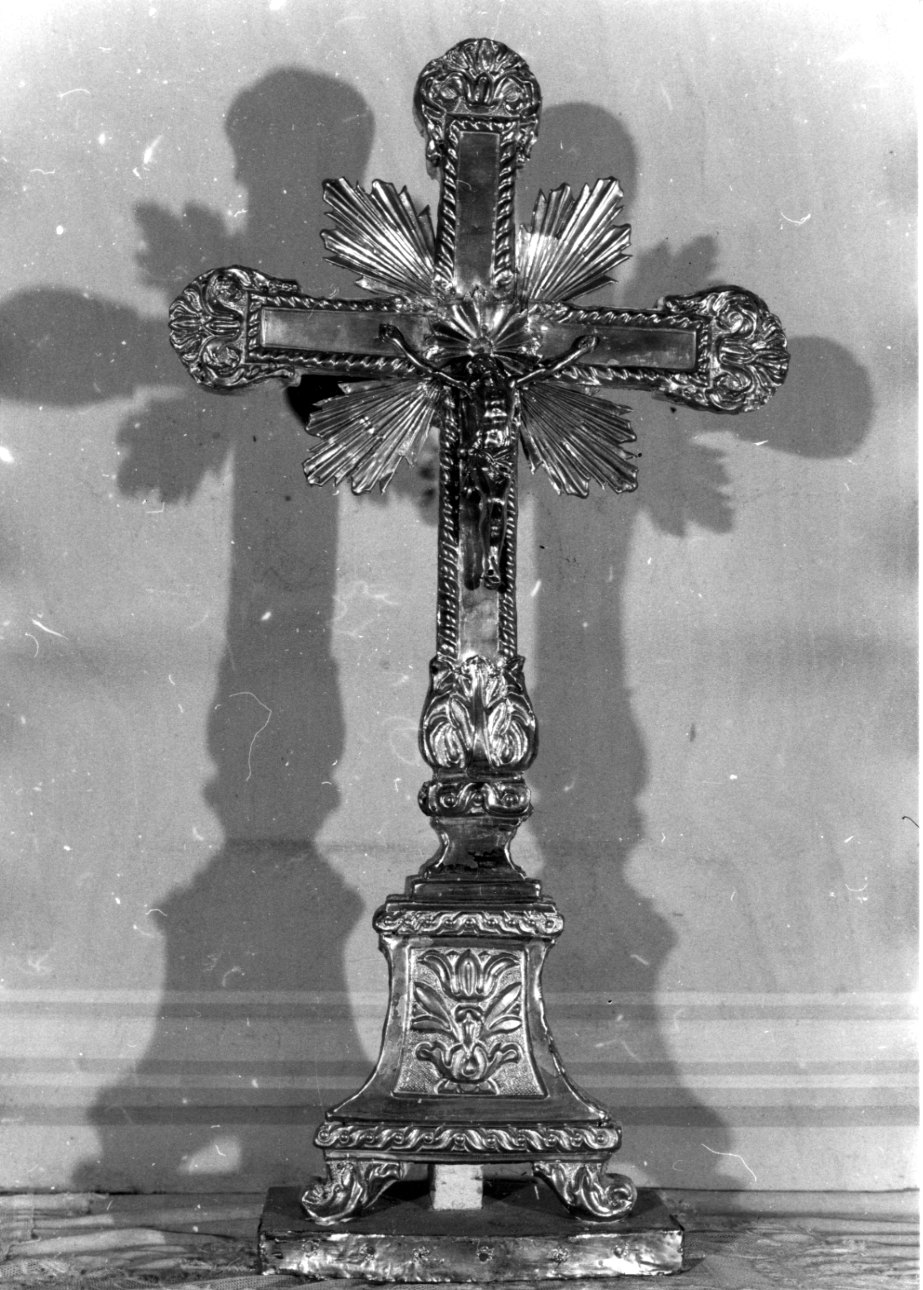 Cristo crocifisso (croce d'altare, opera isolata) - bottega biellese (fine/inizio secc. XVIII/ XIX)