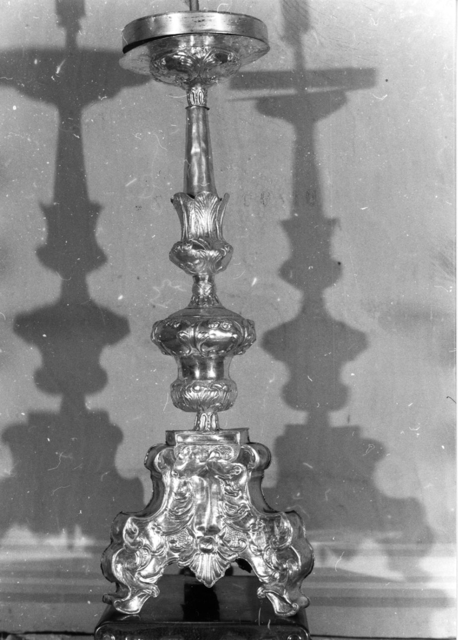 candeliere, serie - bottega biellese (seconda metà sec. XVIII)