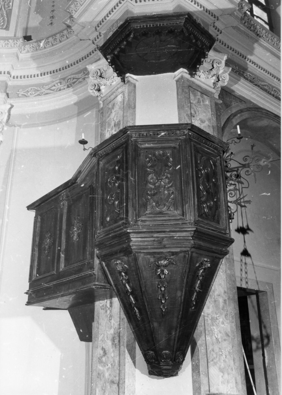 pulpito, opera isolata - bottega biellese (terzo quarto sec. XVIII)