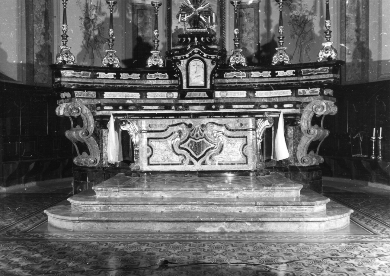 altare maggiore, opera isolata - bottega biellese (fine/inizio secc. XVII/ XVIII)