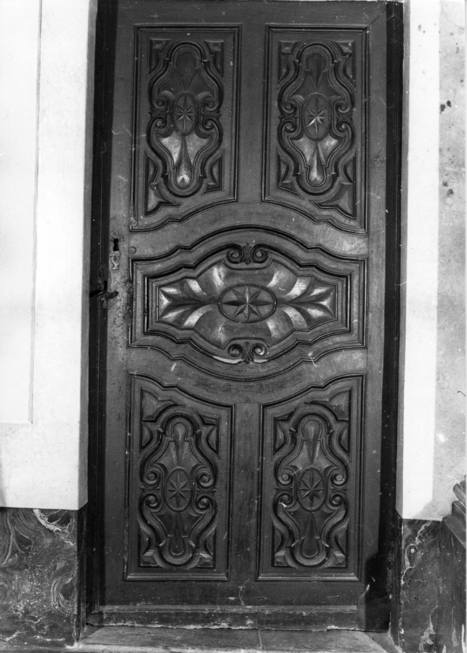 porta - ad un battente, coppia - bottega biellese (seconda metà sec. XVIII)