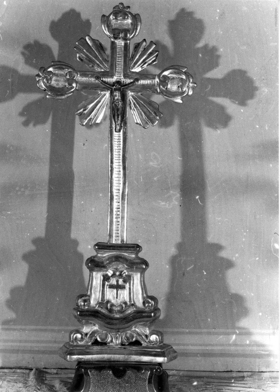 Cristo crocifisso (croce d'altare, opera isolata) - bottega biellese (ultimo quarto sec. XVIII)