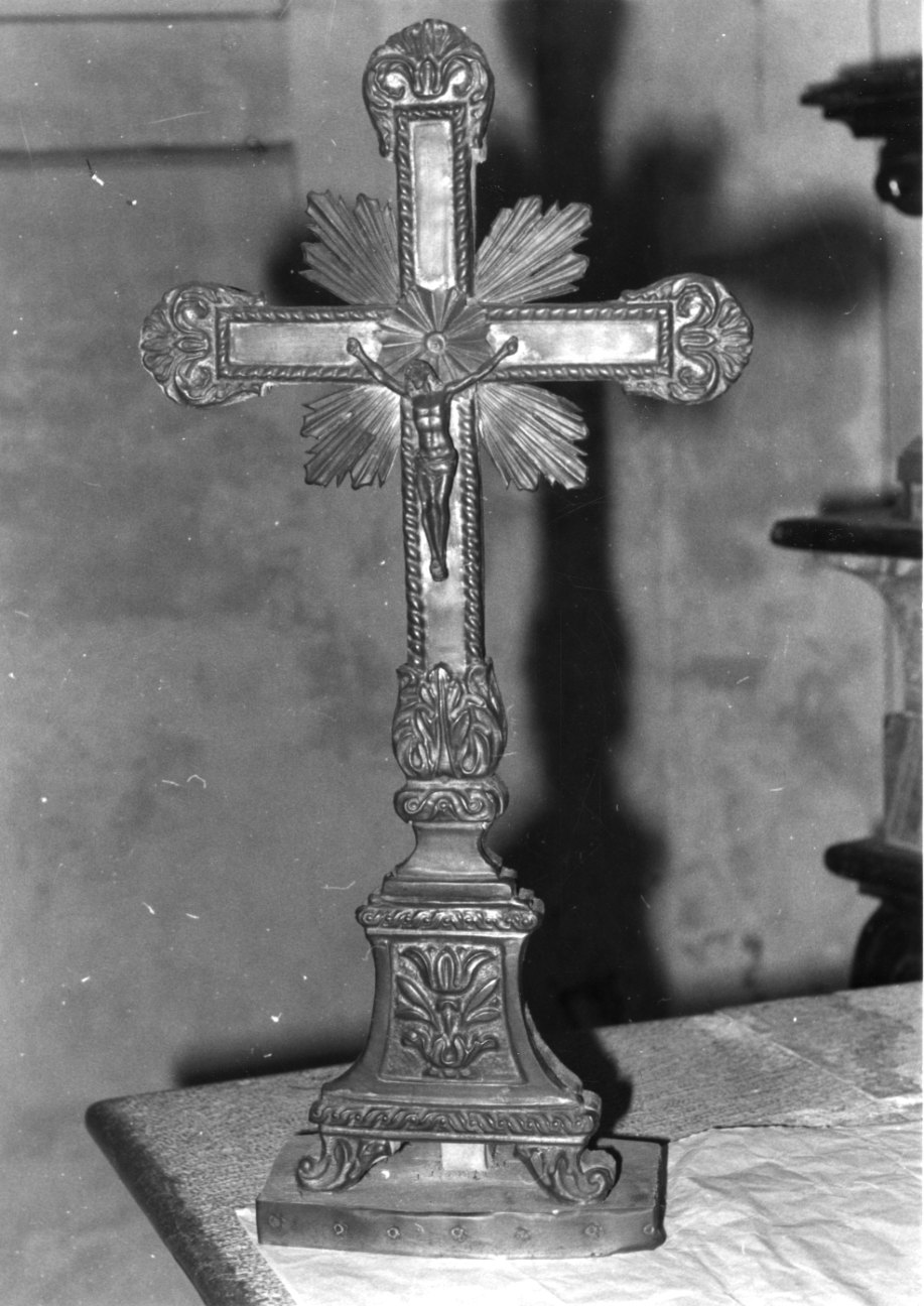 Cristo crocifisso (croce d'altare, opera isolata) - bottega piemontese (inizio sec. XIX)