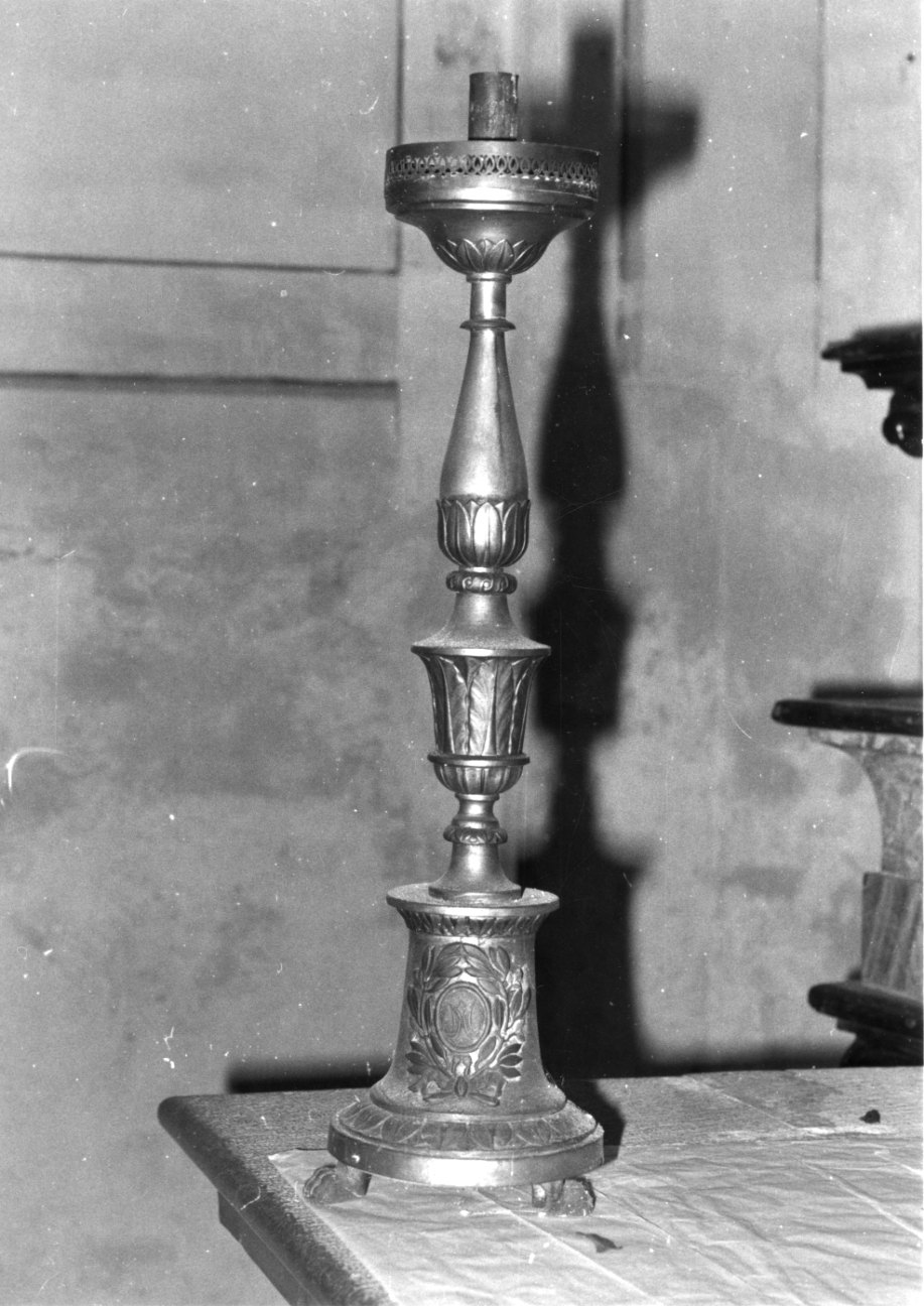 candeliere, serie - bottega piemontese (inizio sec. XIX)