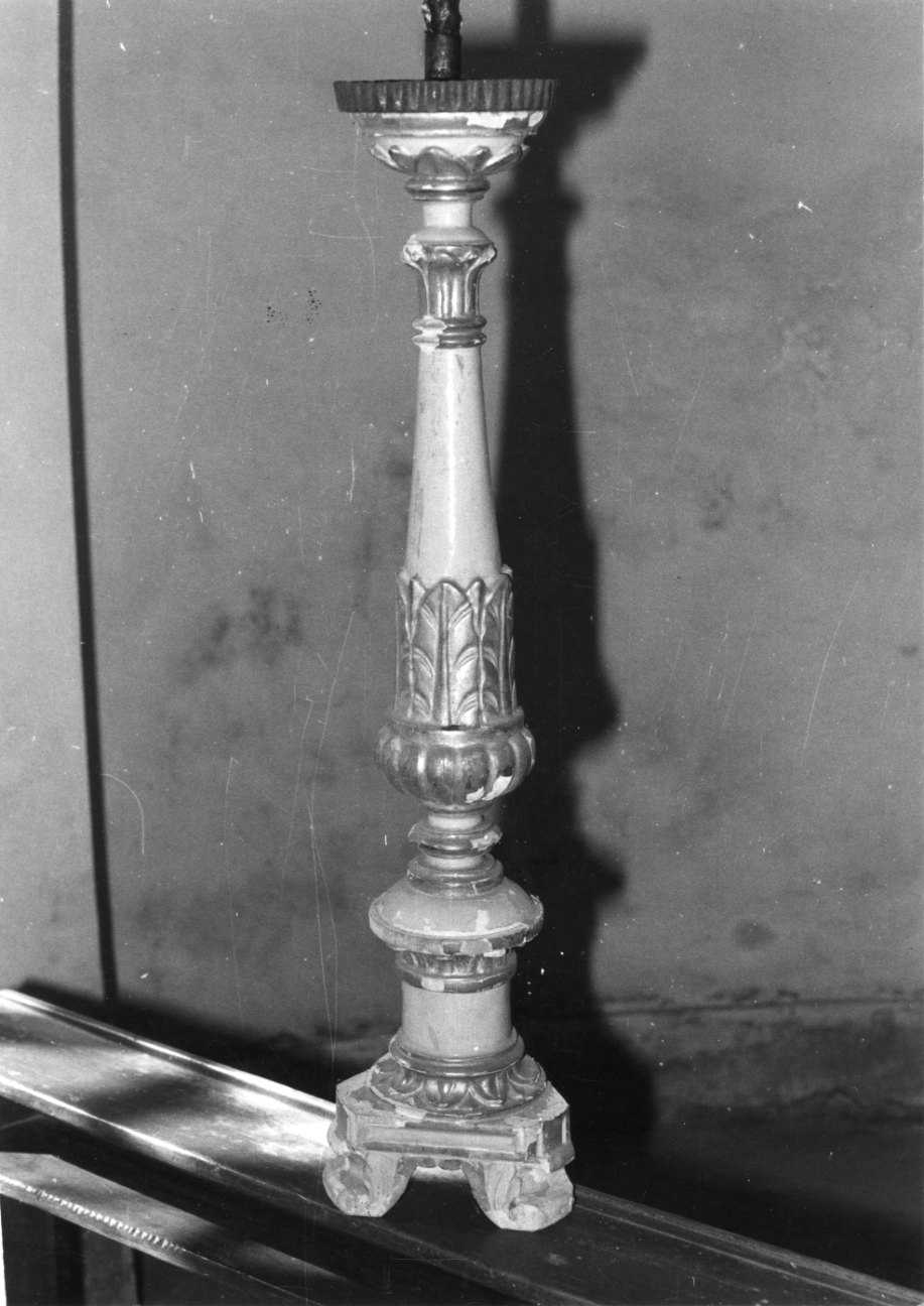 candeliere, serie - bottega biellese (primo quarto sec. XIX)