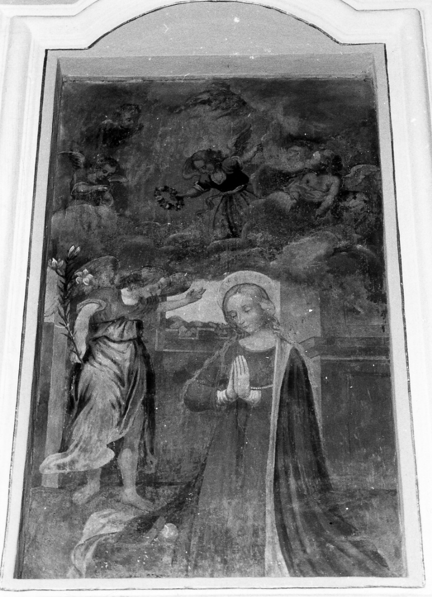 Annunciazione (dipinto, opera isolata) - ambito vercellese (seconda metà sec. XVII)