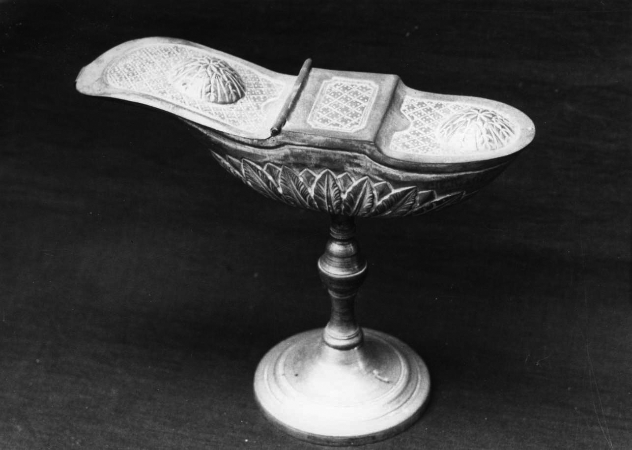 navicella portaincenso, opera isolata - bottega piemontese (prima metà sec. XIX)