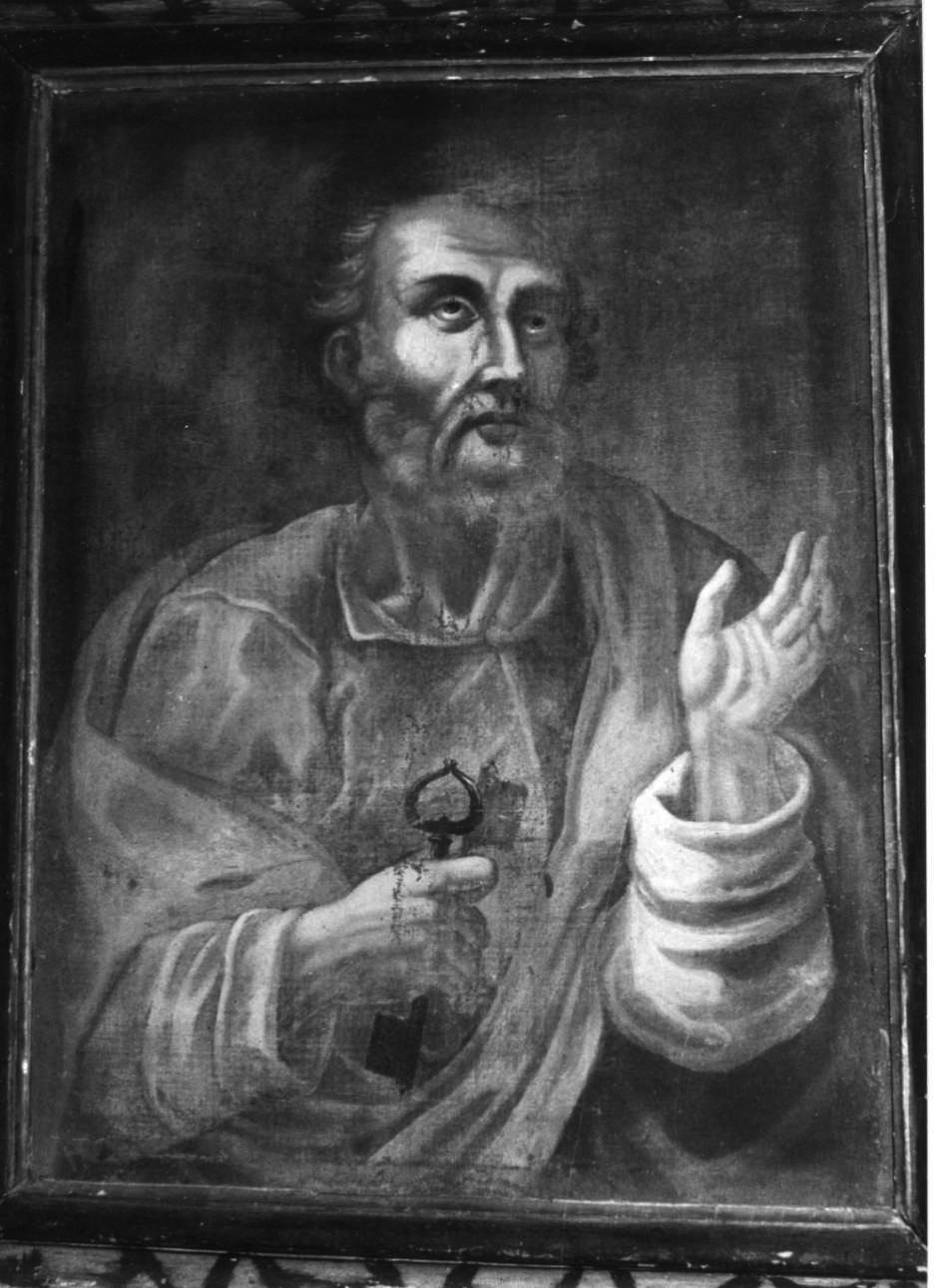 San Pietro Apostolo (dipinto, elemento d'insieme) - ambito vercellese (sec. XVII)