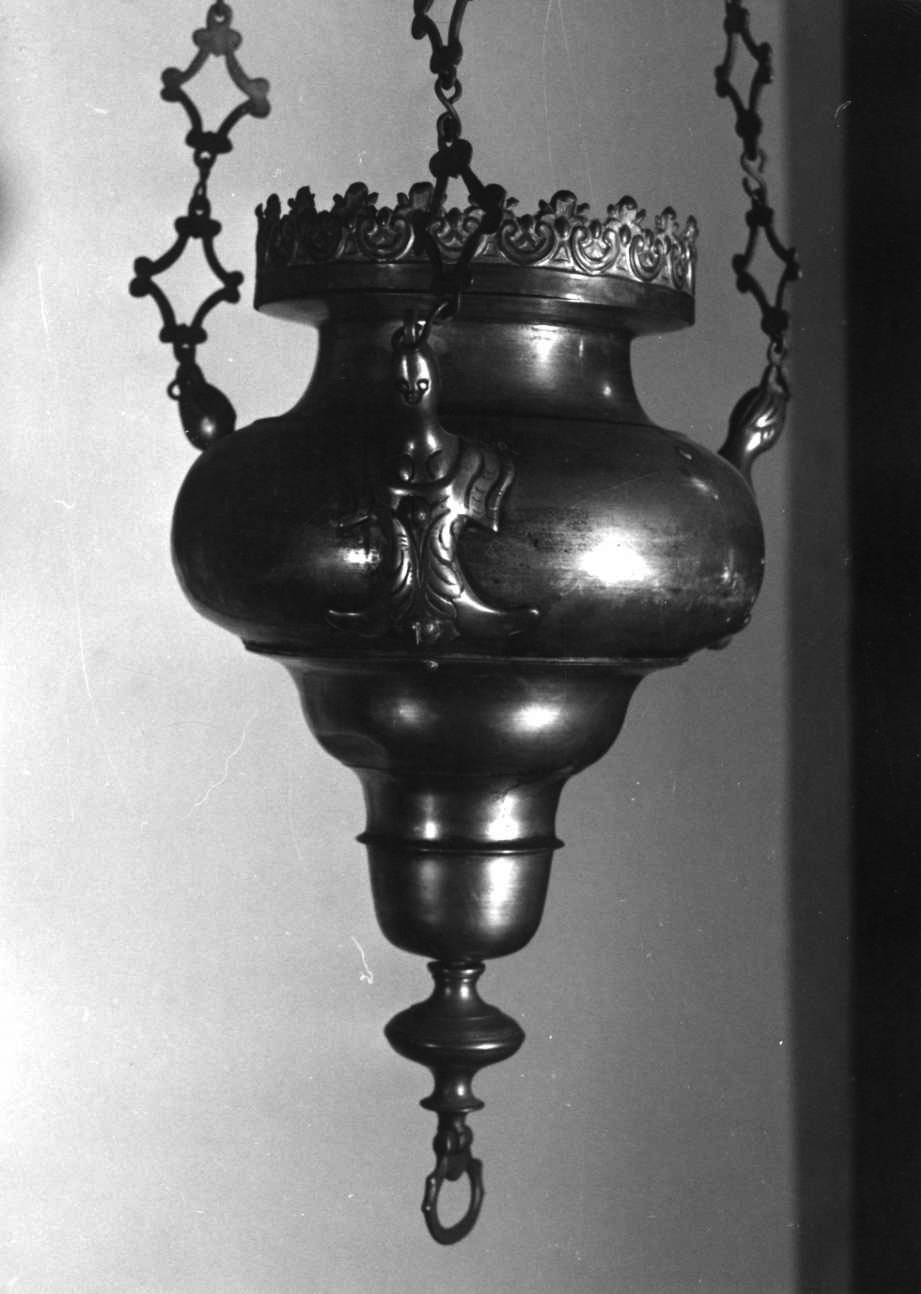 lampada pensile, coppia - bottega vercellese (sec. XVII)